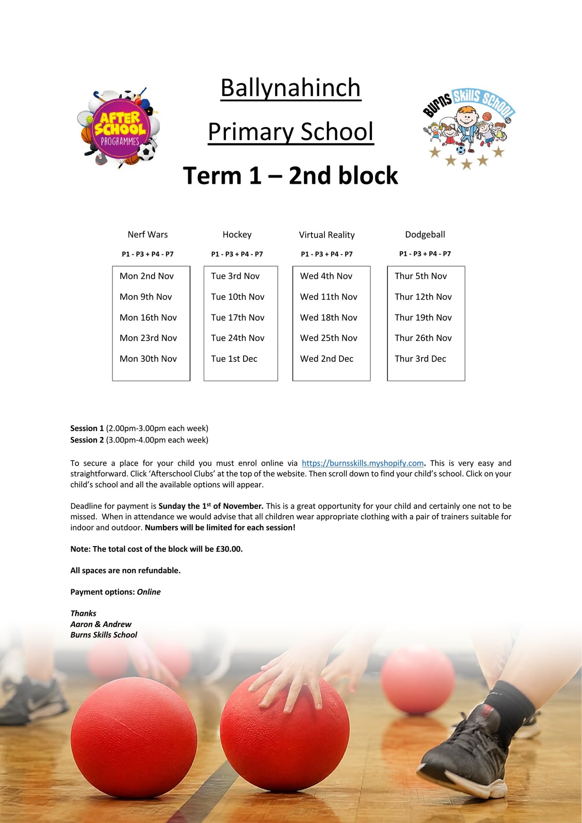 Important information letter