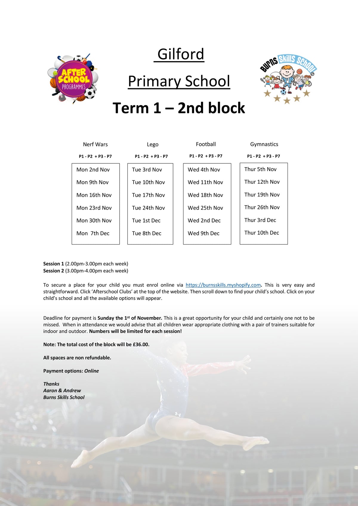 Important information letter