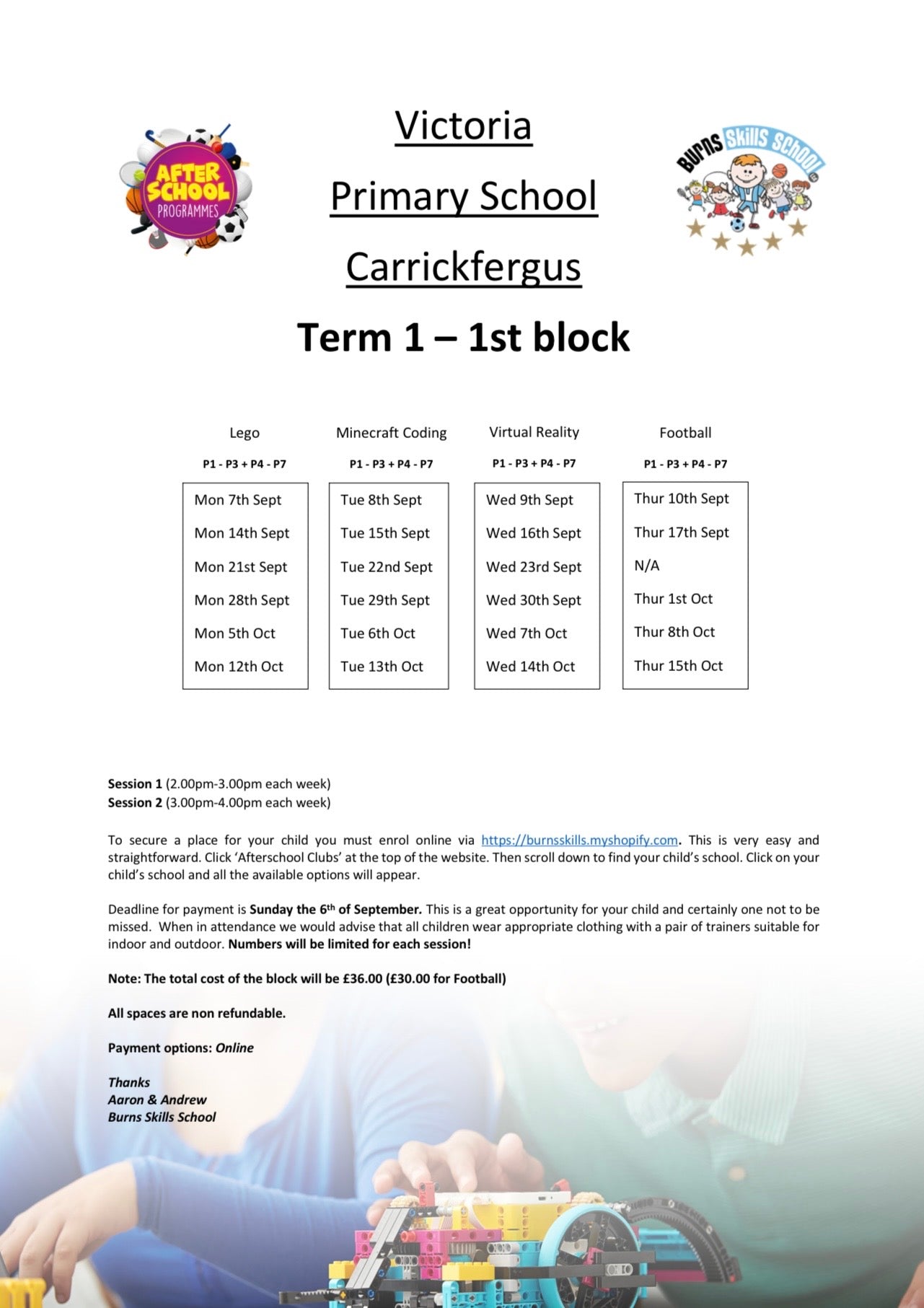 Important information letter