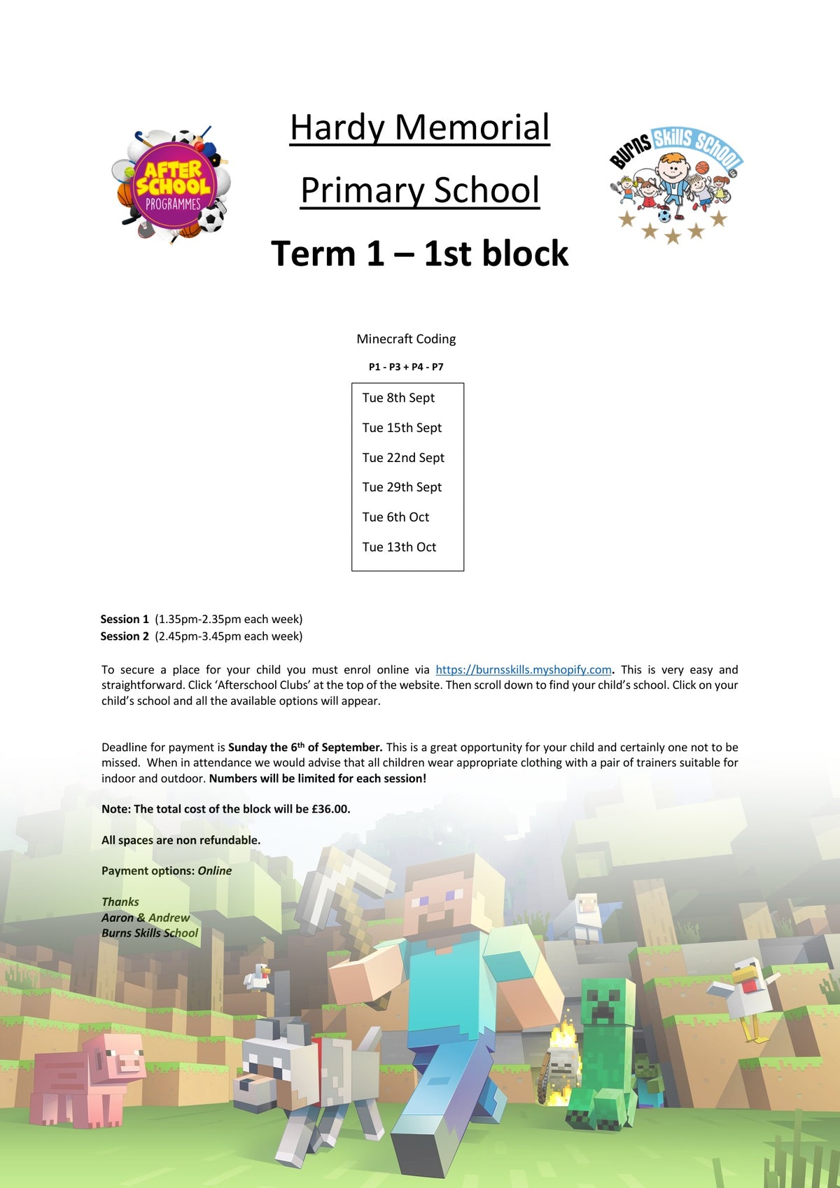 Important information letter