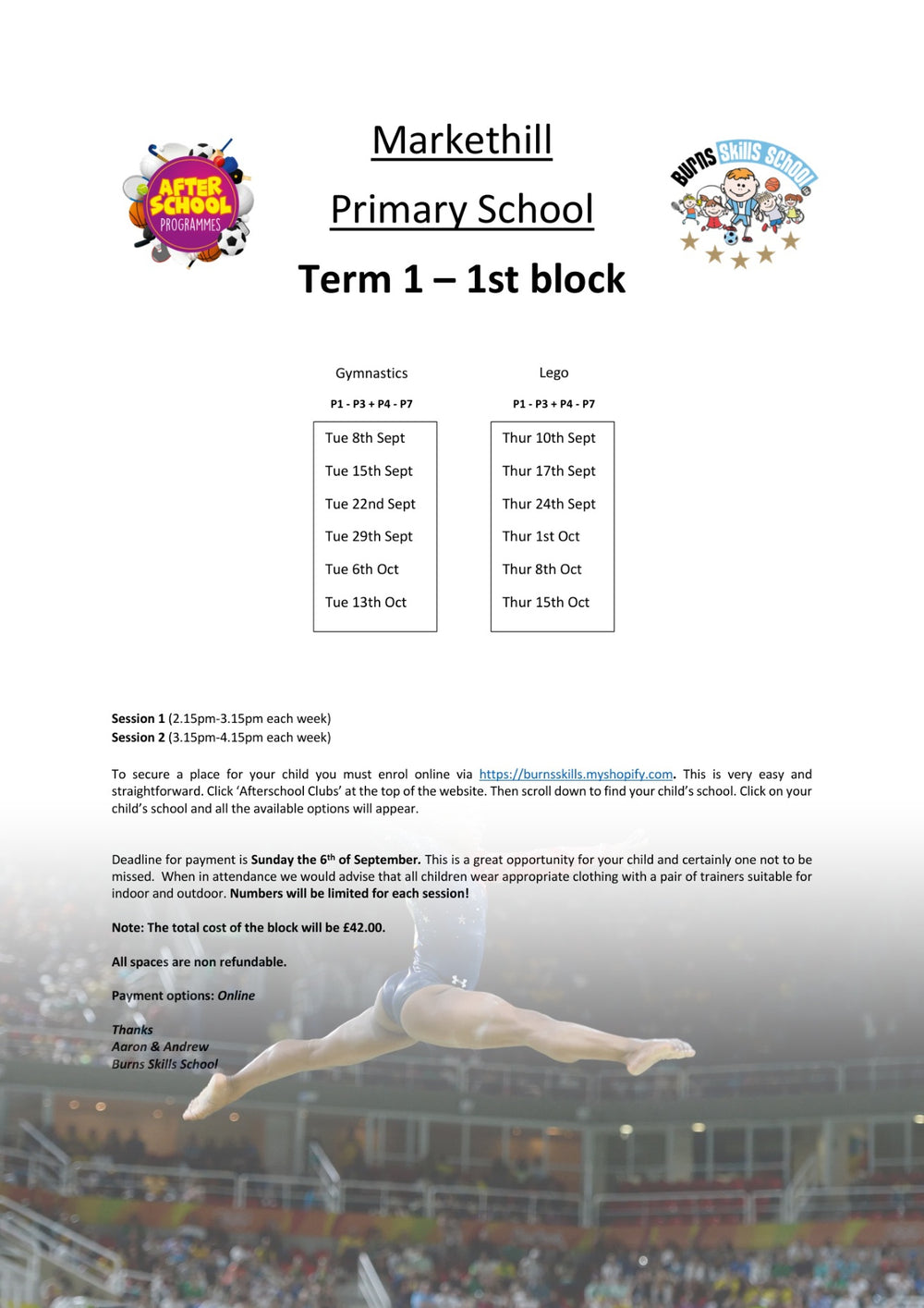 Important information letter