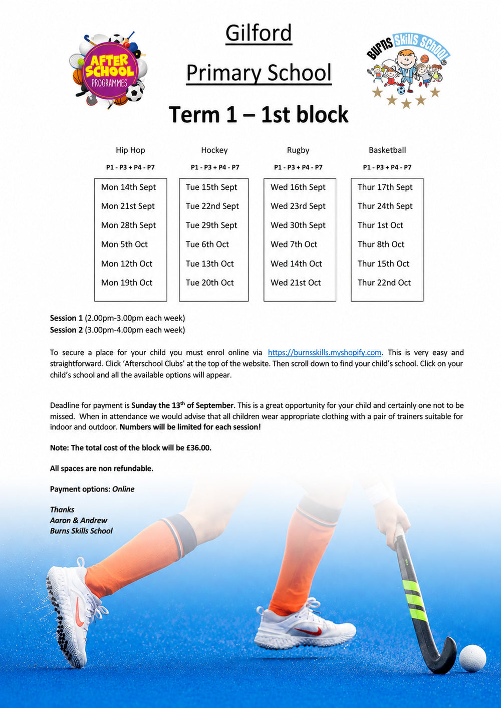 Important information letter