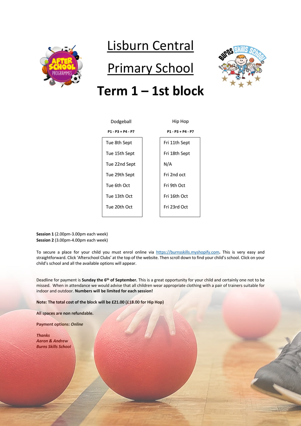 Important information letter