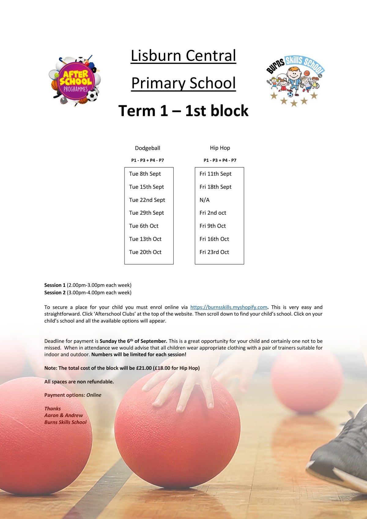 Important information letter