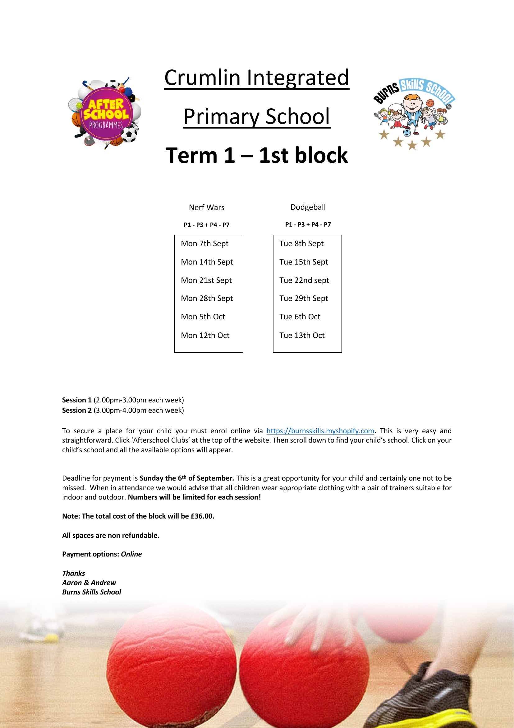 Important information letter