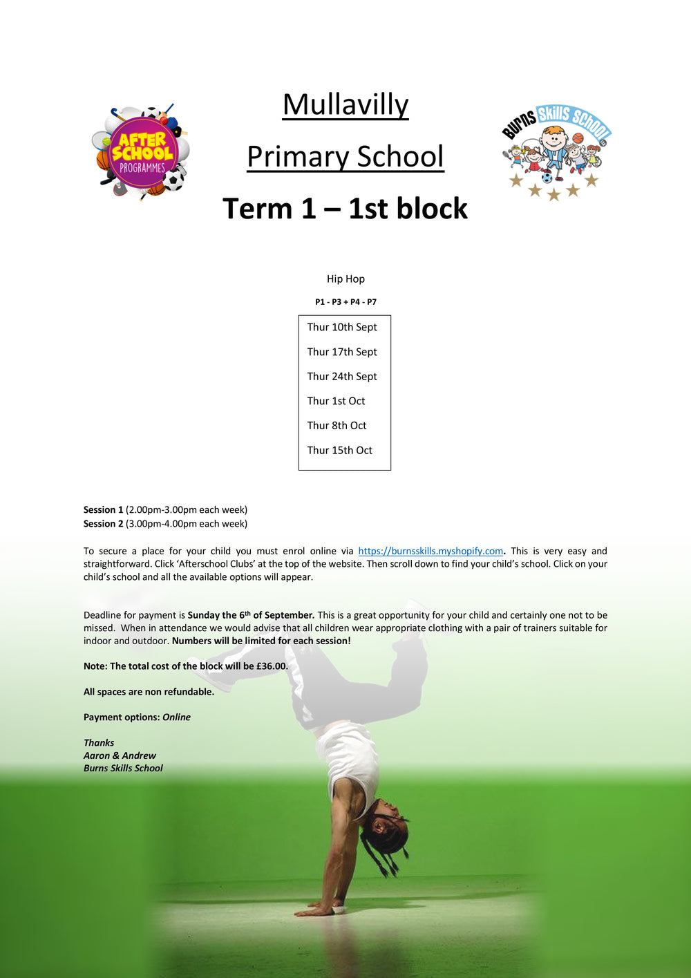Important information letter