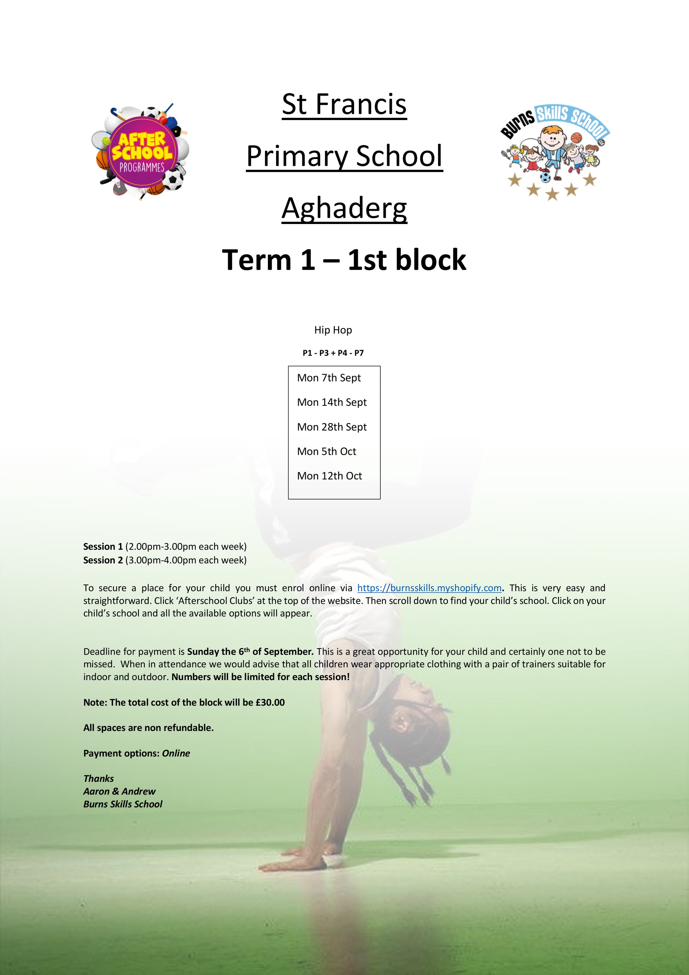 Important information letter