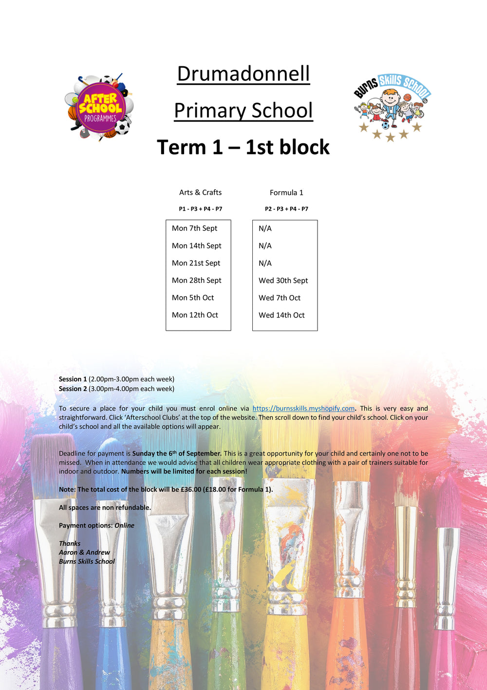 Important information letter