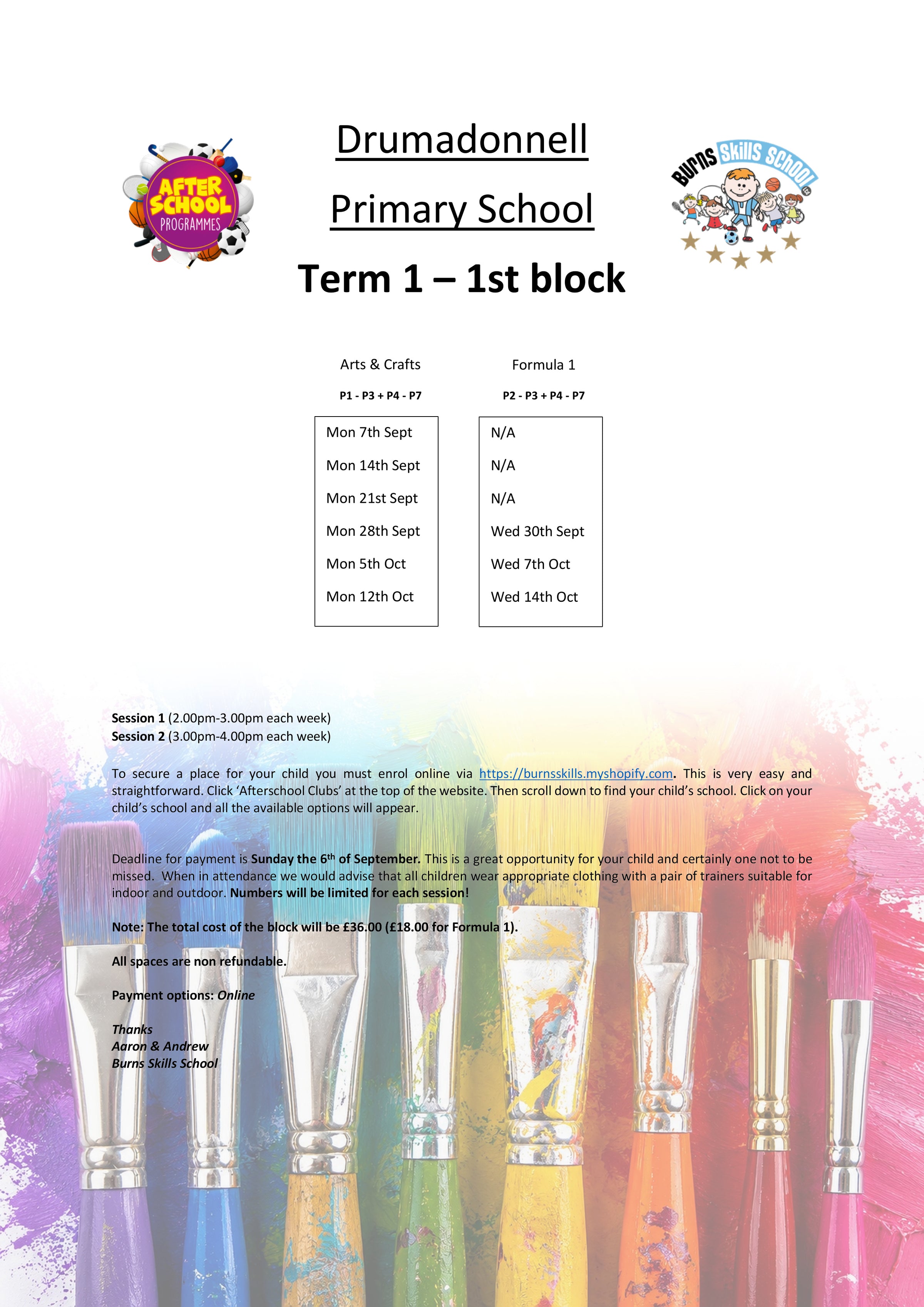 Important information letter
