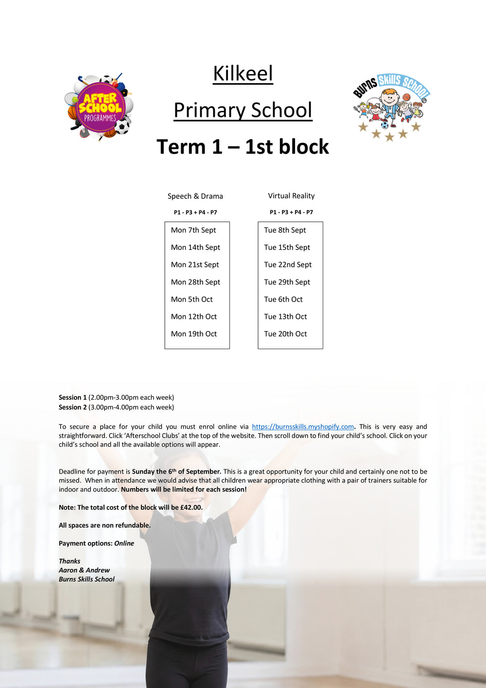 Important information letter