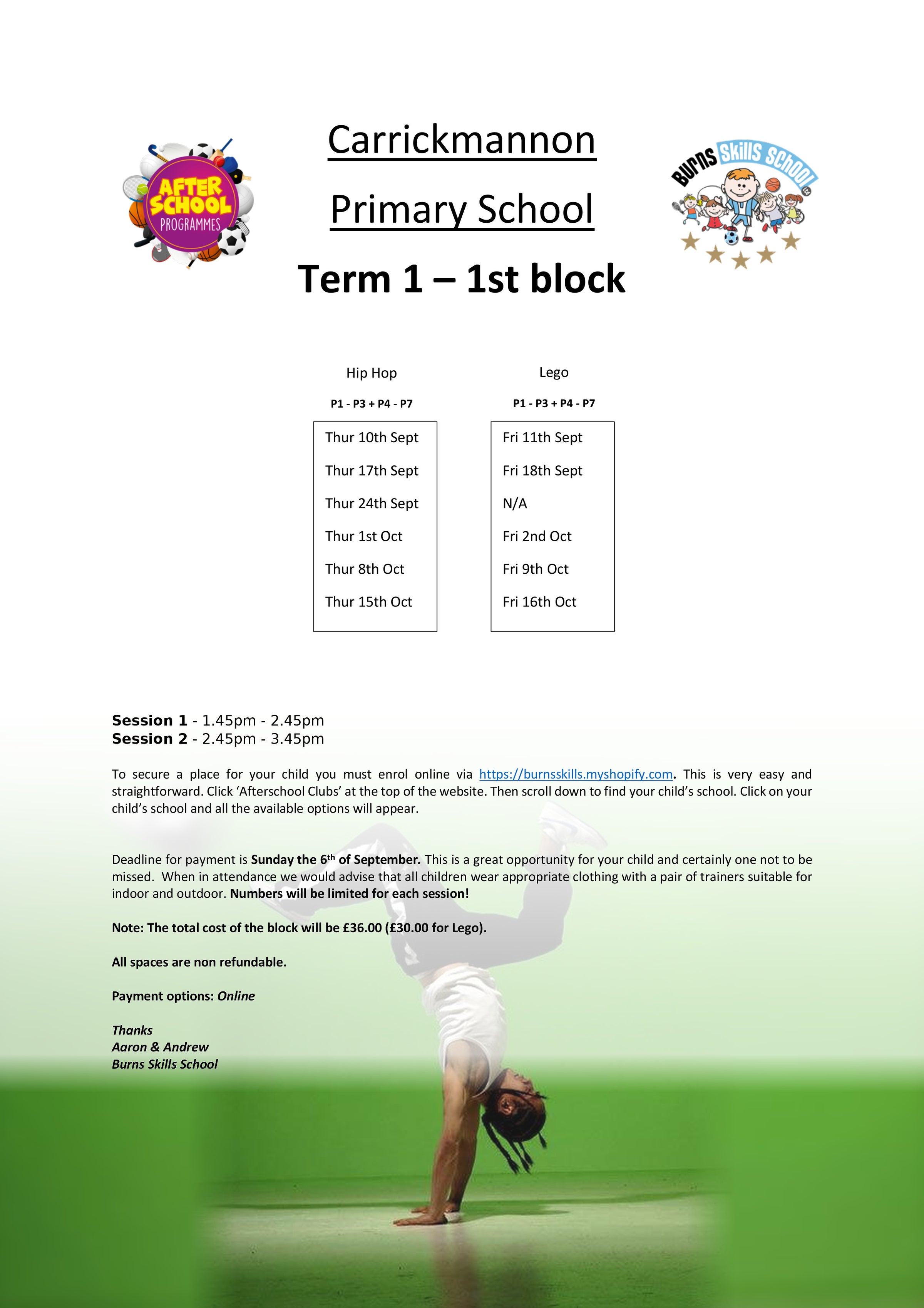 Important information letter