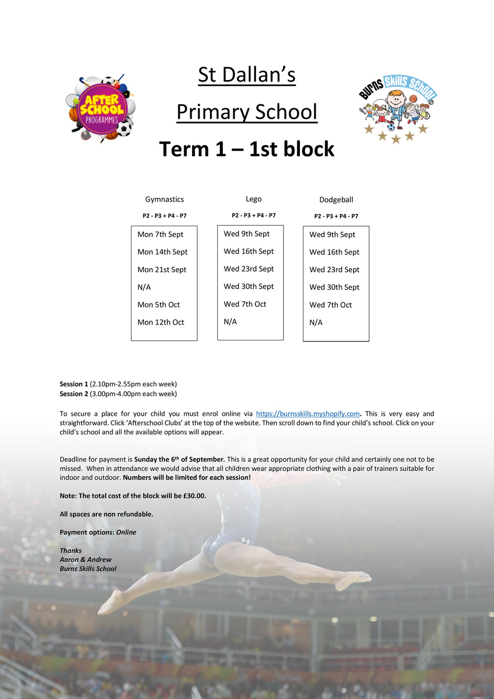 Important information letter