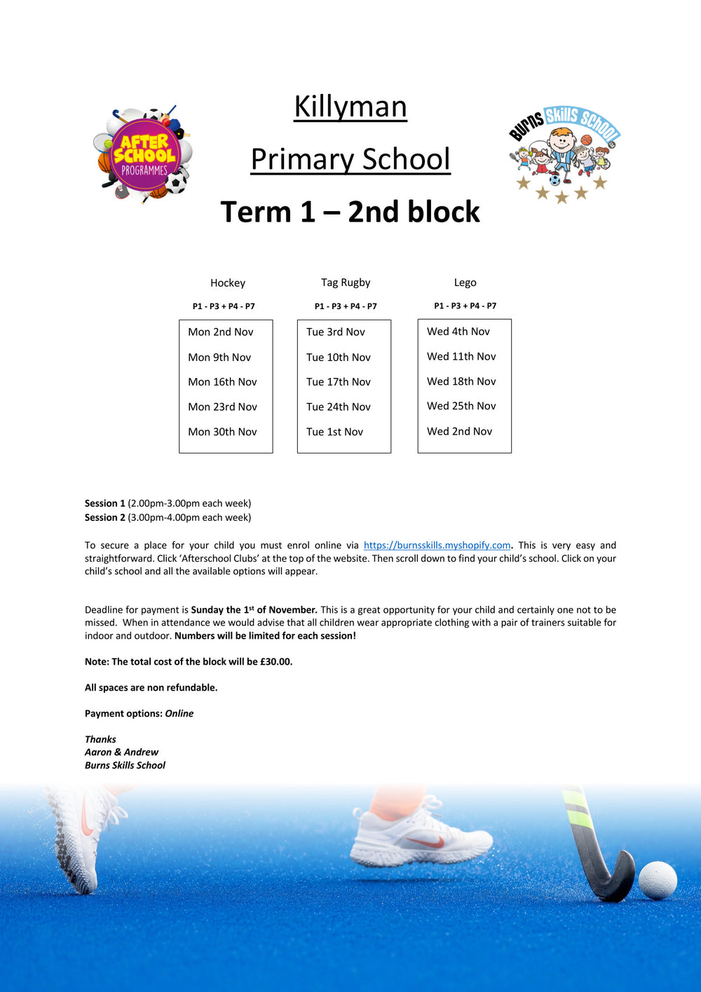 Important information letter