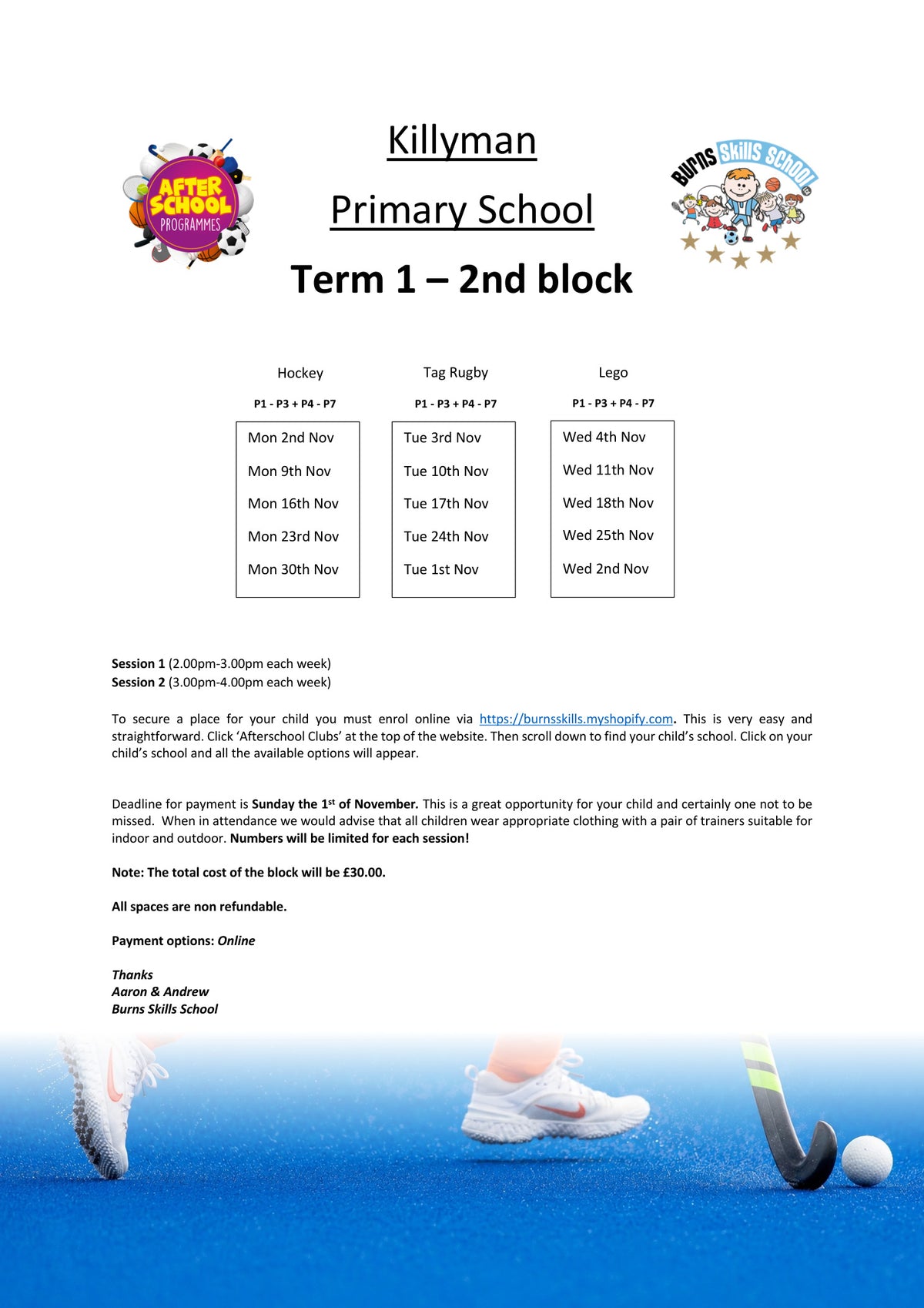Important information letter