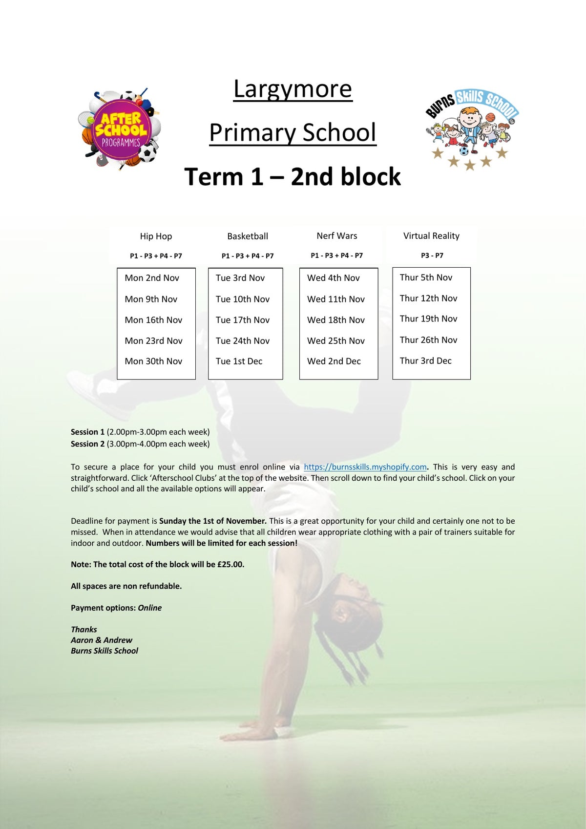 Important information letter