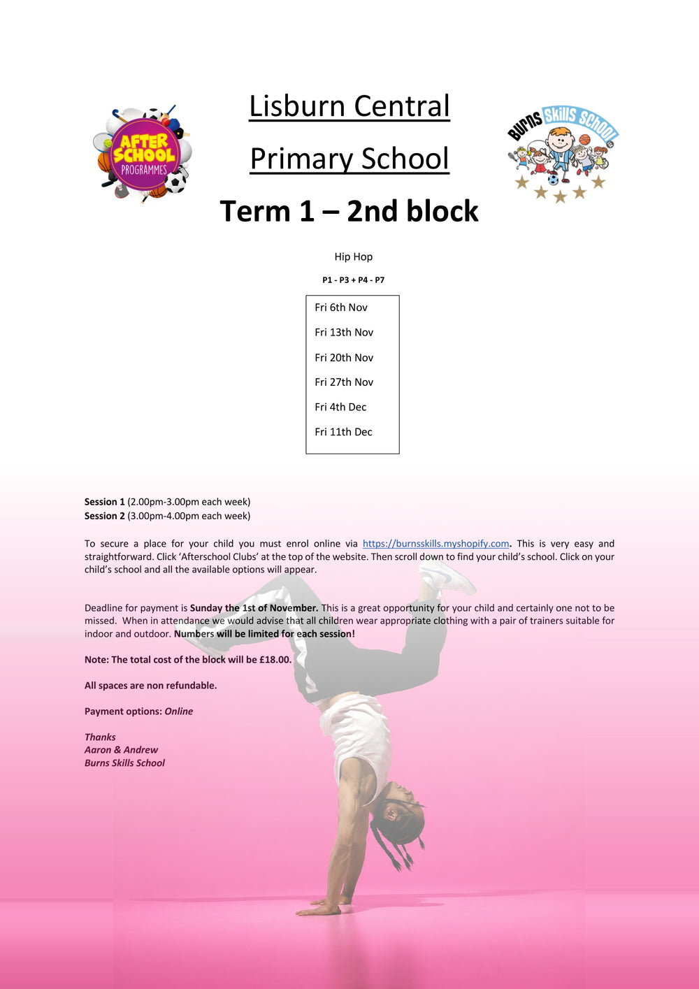Important information letter