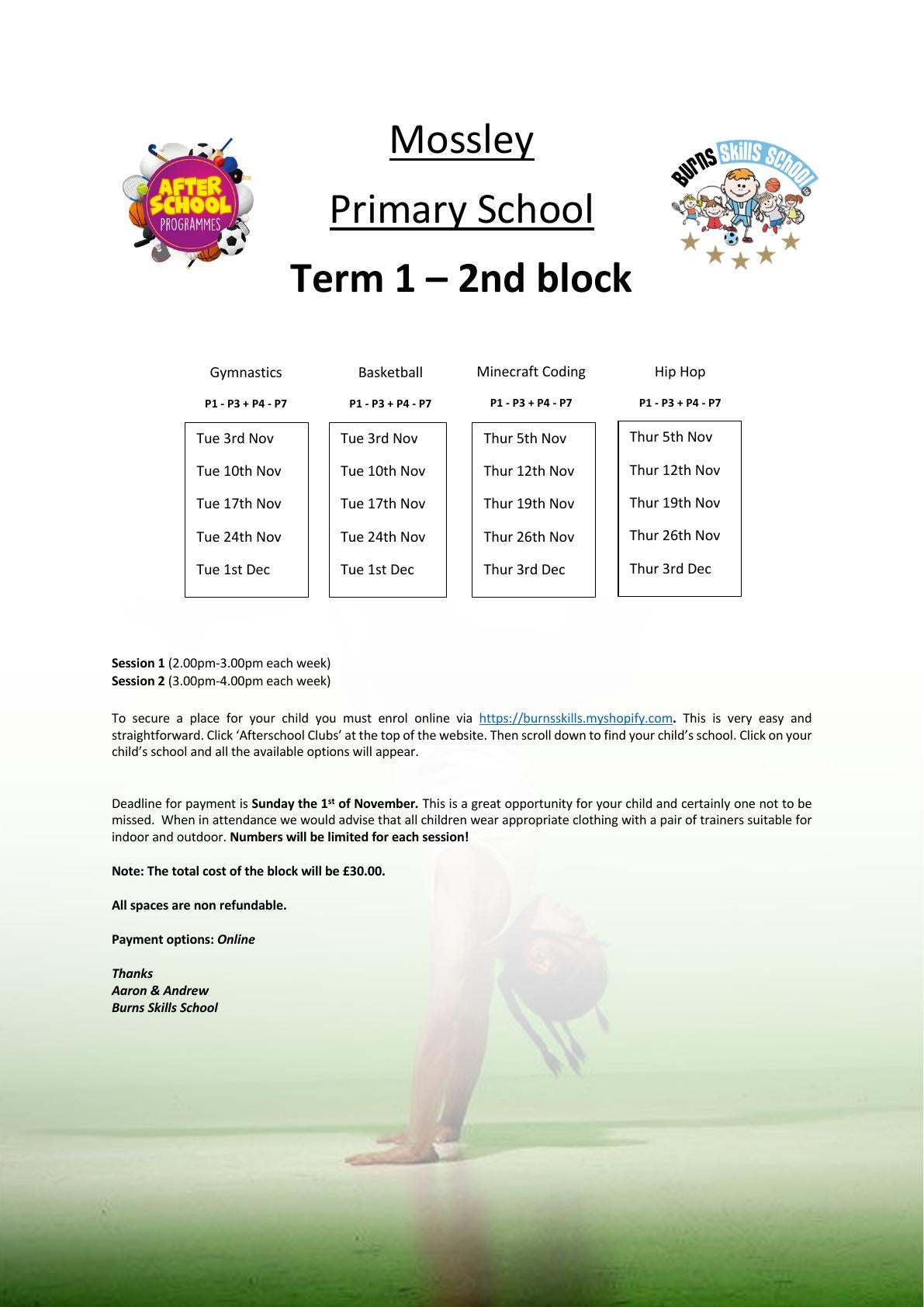 Important information letter