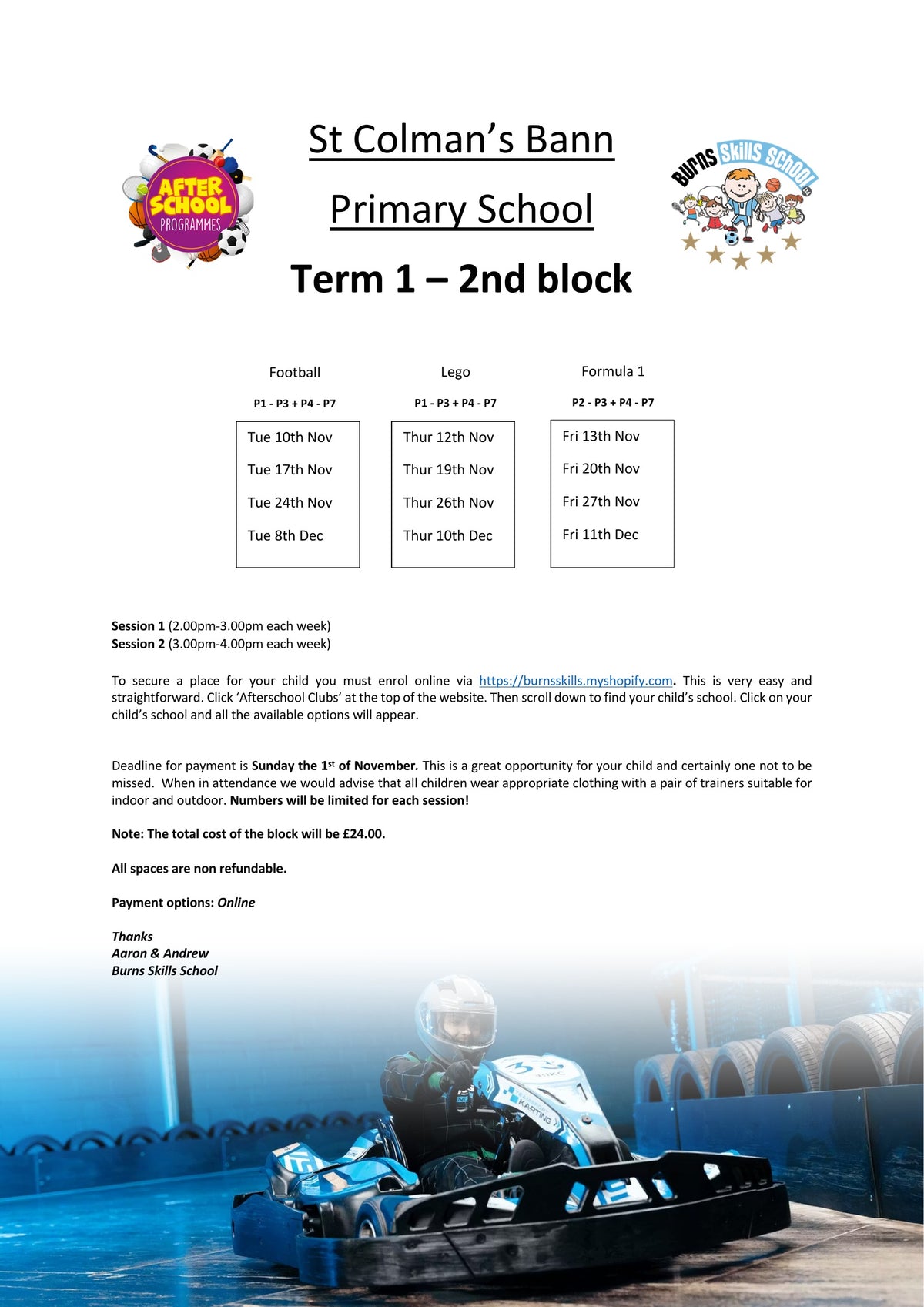 Important information letter