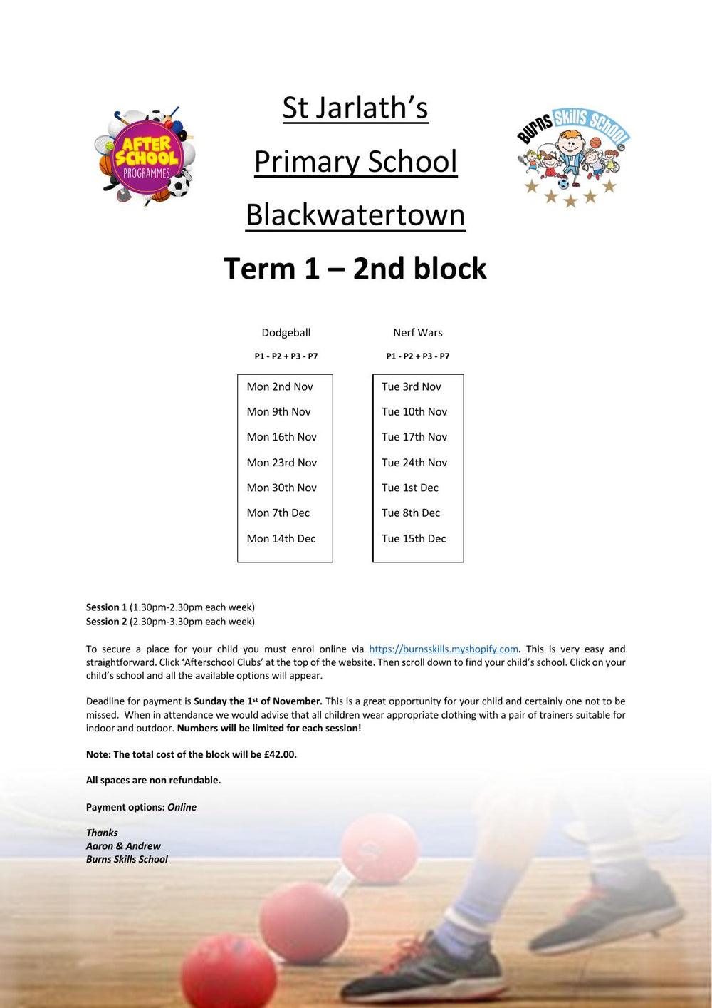 Important information letter