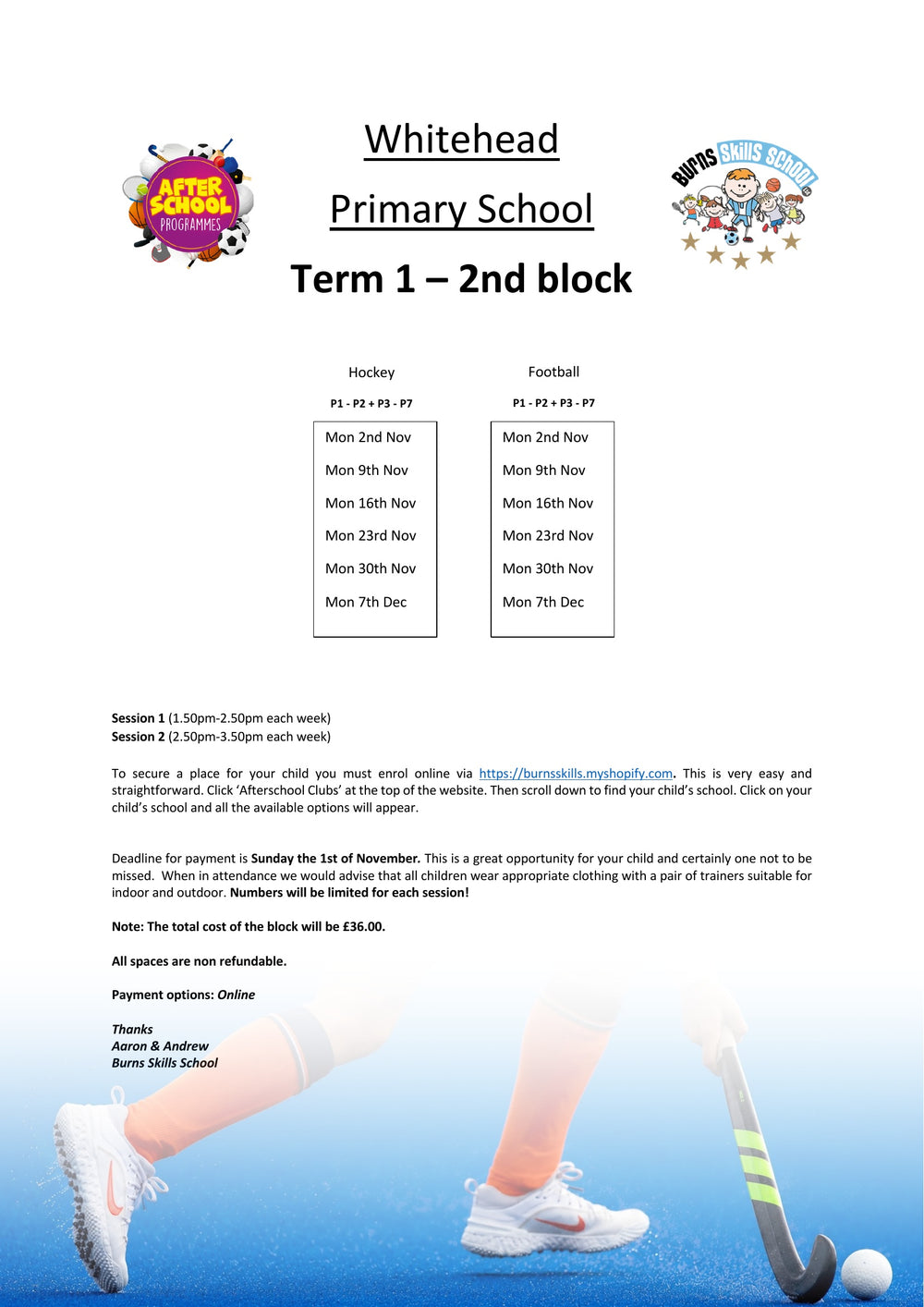 Important information letter